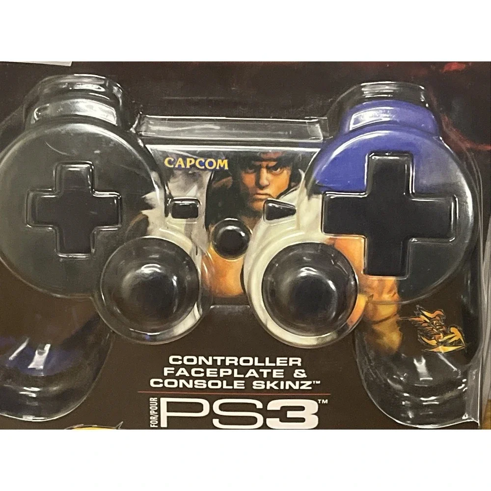 Collector Edition Street Fighter Controller Faceplates + Console Skinz Set Of 2